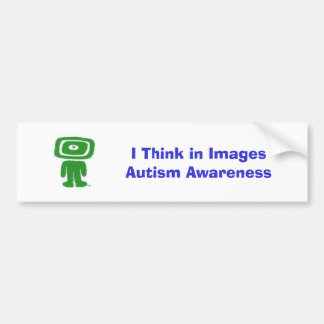 I Think in Images Bumper Sticker