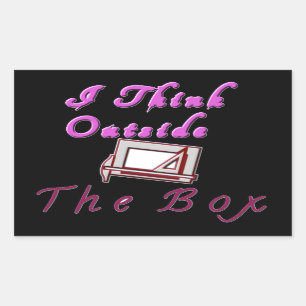 I Think Out of the Box: Creative Design Sticker
