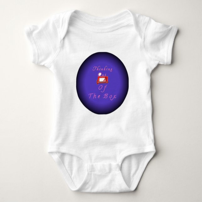 I think outside the box. baby bodysuit (Front)