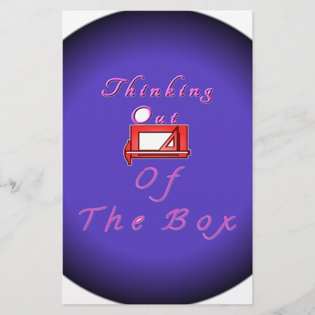 I think outside the box. stationery (Front)