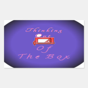 I think outside the box. sticker