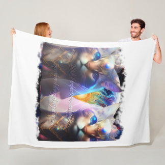 I think, therefore I am, and stylish  Experience c Fleece Blanket