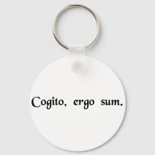 I think, therefore I am. Keychain