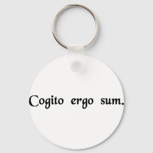 I think, therefore I am. Keychain