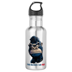 i think therefore i am single 532 ml water bottle