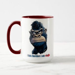 i think therefore i am single mug