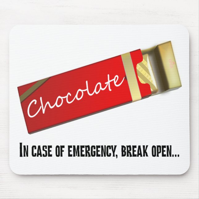 I think this qualifies as a chocolate emergency mouse pad (Front)