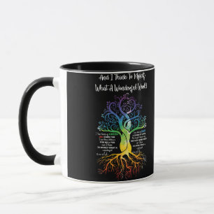 I Think To Myself What A Wonderful World Hippie Mug