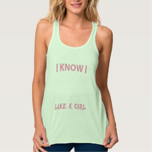 I Throw Like A Girl Try To Keep Up Disc Golf Tank Top