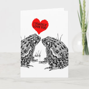 I Toadily Love You Funny Valentine Holiday Card
