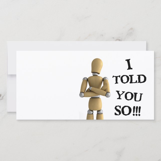 I told you so (Front)