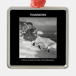 i-told-you-we-should-have-taken-a-left metal ornament