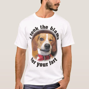 I took blame for your fart winking Beagle Dog T T-Shirt
