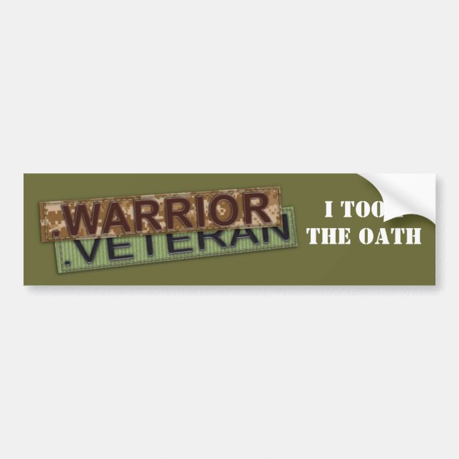 I TOOK THE OATH Bumper Sticker (Front)