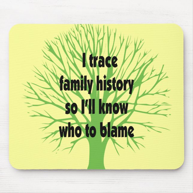 I Trace Family History Mouse Pad (Front)
