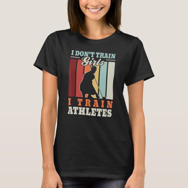 I train athletes u2013  golf trainer golfer golf c T-Shirt (Front)
