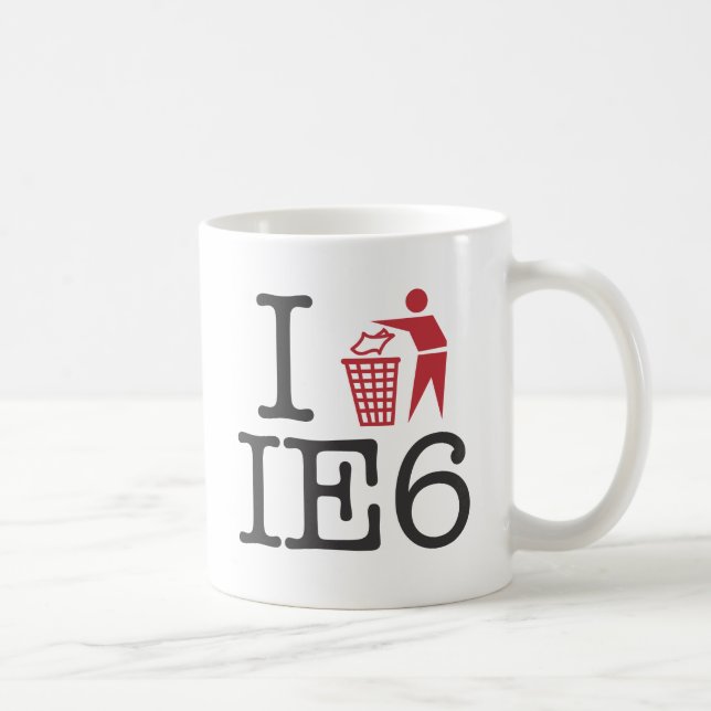 I trash IE6 Coffee Mug (Right)