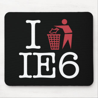 I trash IE6 Mouse Pad