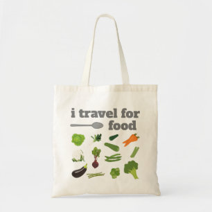 i travel for food Tote Bag