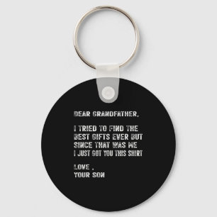 I Tried To Find The Funny Grandfather Day Mens Keychain