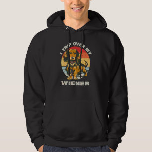 I Trip Over My Wiener Cute Dachshund Dog Funny Wie Hoodie