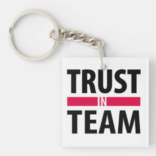 I trust in team keychain