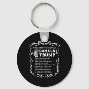 I Trust More Than Donald Trump Anti Potus Vote Blu Keychain