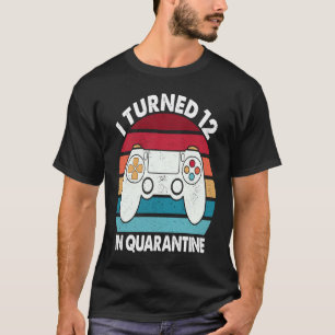 I Turned 12 In Quarantine Level 12 Unlocked Retro  T-Shirt
