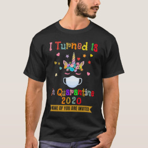 I Turned 13 in Quarantine 2020 13th Birthday Teen T-Shirt