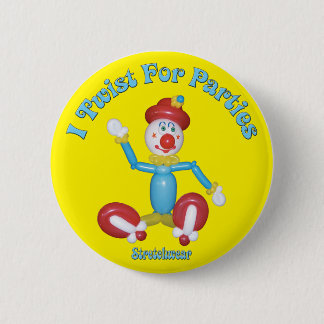 I Twist for Parties Button Clown Balloon