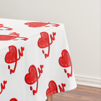 i ♥ u (i heart you) tablecloth