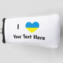 I (Ukrainian Flag Heart) Your Text