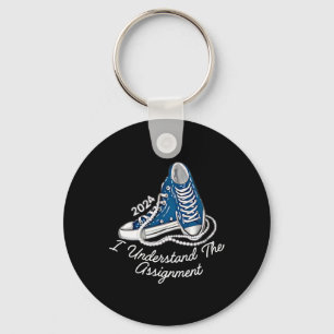 I Understand The Asignment Sneakers And Pearls Kam Keychain