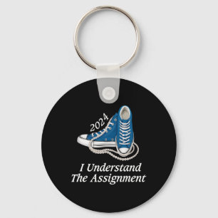 I Understand The Ignment Sneakers And Pearls Kamal Keychain