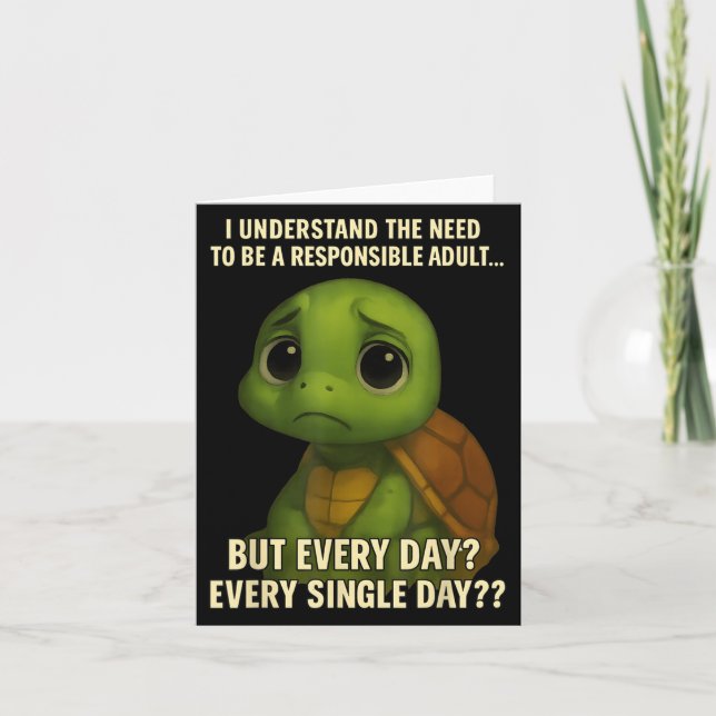 I Understand The Need To Be Resnsible Adult But Ev Card (Front)