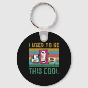 I Used To Be This Cool Old Technology 90s Retro Gi Keychain