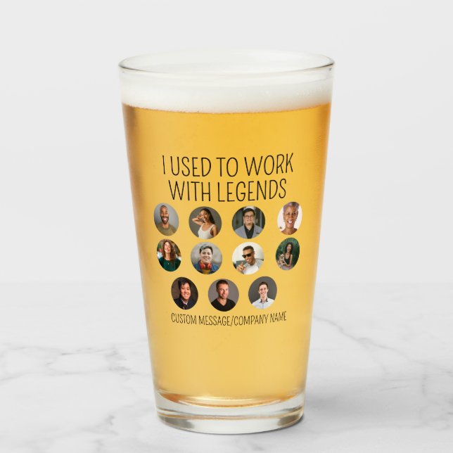 I Used To Work With Legends 11 Coworker Photo Glass (Front Filled)
