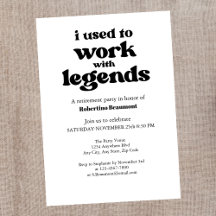 I Used To Work With Legends Funny Retirement