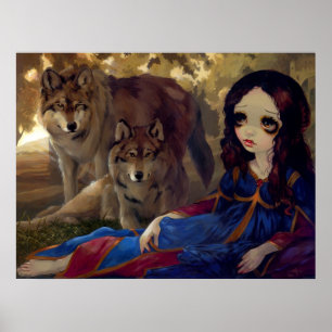 I Vampiri:  I Lupi ART PRINT gothic vampire wolf