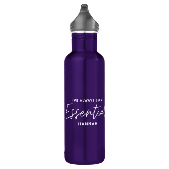 I’ve always been essential modern fun typography 710 ml water bottle (Right)