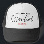 I’ve always been essential modern fun typography trucker hat<br><div class="desc">I’ve always been essential modern fun typography design. Stay home save lives, social distancing or essential key worker. Modern graphic typography design. Get your message over in a bright, fun, positive way with this colourful gift. Ideal for nurses, doctors, pharmacists, shop workers or any other key workers in your life...</div>