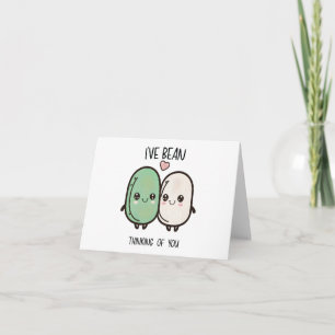 “I’ve Bean Thinking Of You” Kawaii Beans Card
