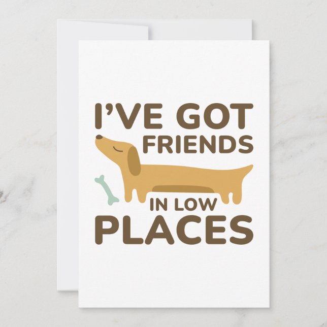 I’ve Got Friends In Low Places Thank You Card (Front)