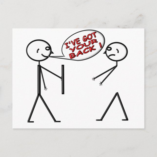 I 'VE GOT YOUR BACK ! POSTCARD (Front)