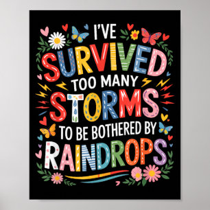 I’ve Survived Many Storms To Be Bothered By Raindr Poster