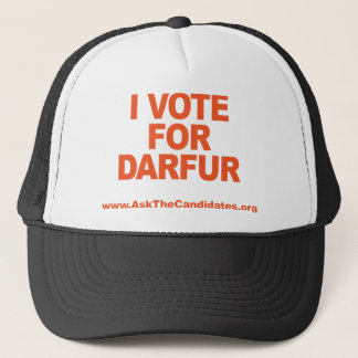I Vote For Darfur Hat