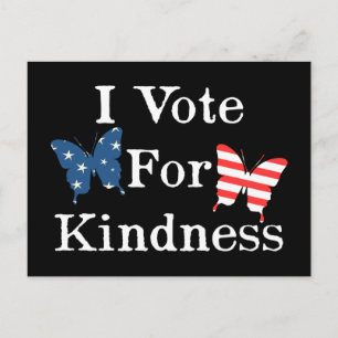 I Vote For Kindness Postcard