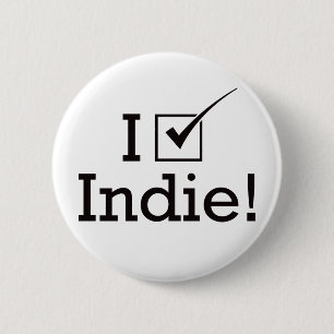 I Vote Indie 2 Inch Round Button