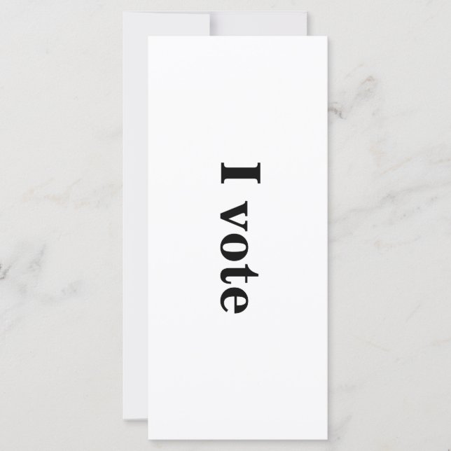 "I vote" Intention Card (Front)
