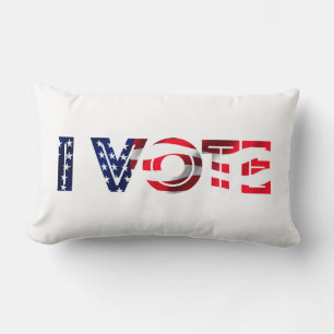 I Vote Lumbar Pillow